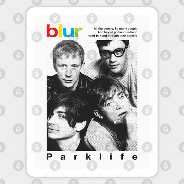 90s classic britpop Sticker by Aprilskies